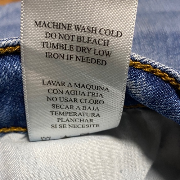 KanCan size 5/26 Distressed Ankle Jeans in Blue destroyed grunge stretch casual - Picture 7 of 10